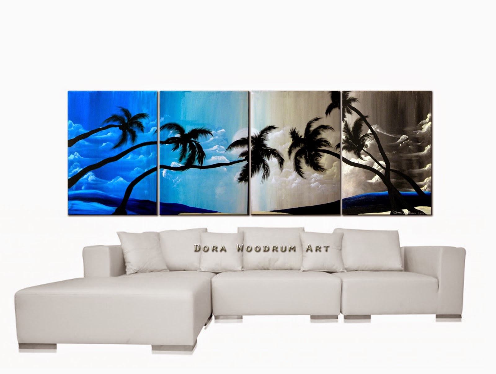 Abstract Painting "Tropical Nights" by Dora Woodrum