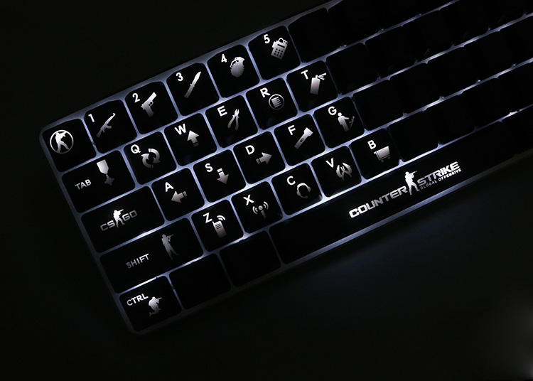 Altkey Counter Strike CSGO custom backlight keycaps for mechanical keyboard