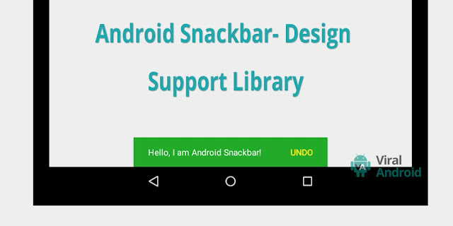 Android Snackbar Using Design Support Library