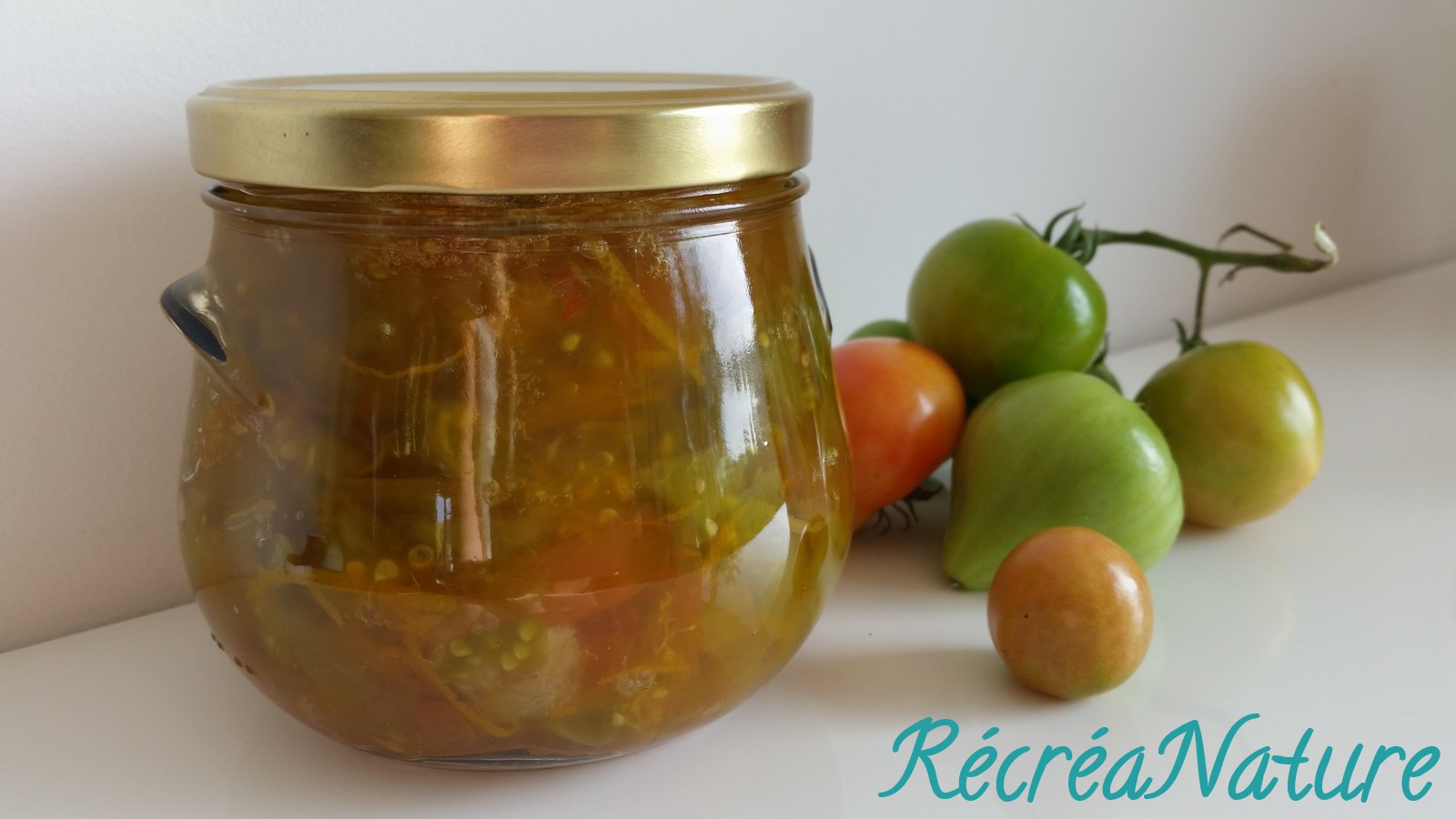 Confiture Facile de Tomates Vertes du Jardin Aux Agrumes