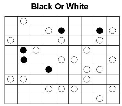 Logical Puzzles: Black Or White