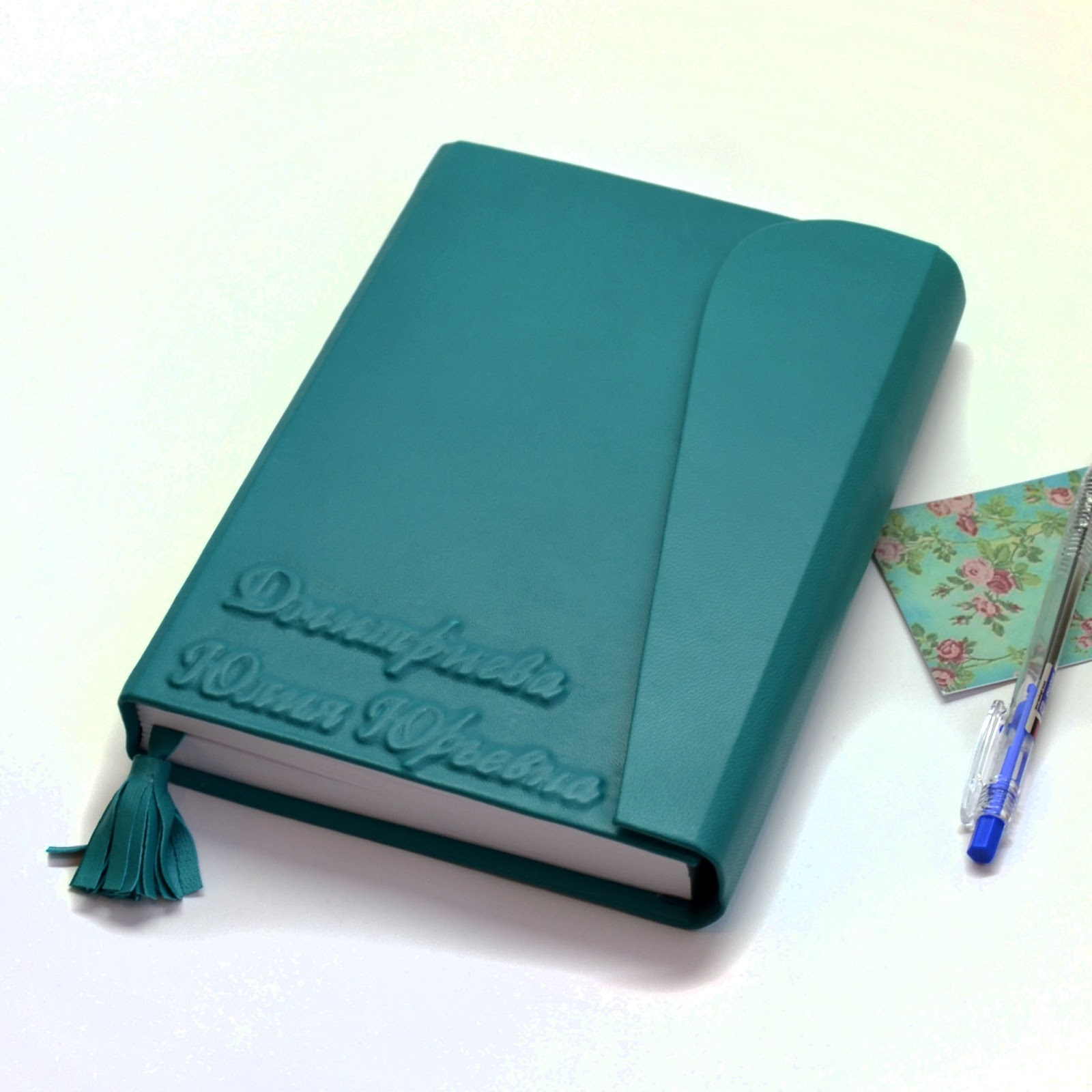 Hand made by Daria Zolotareva: Кожаный блокнот учителя - именной ...