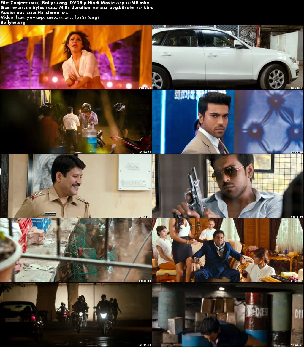 Zanjeer 2013 DVDRip 400Mb Full Hindi Movie Download 480p