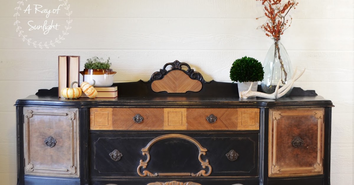 Victorian Buffet in Black | A Ray of Sunlight