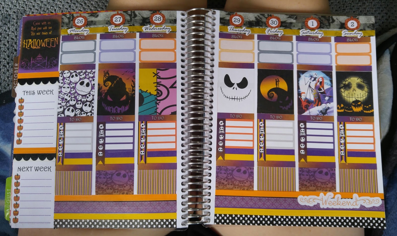 I created this spread myself using images I found on google. If you