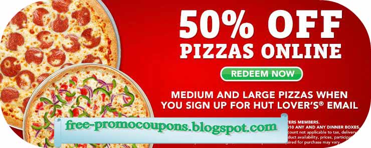 Printable Coupons 2018: Pizza Hut Coupons