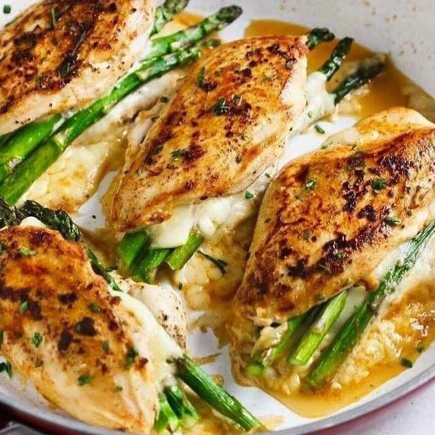 Dukan Diet Primer Recipe Asparagus Stuffed Chicken Breast⠀
