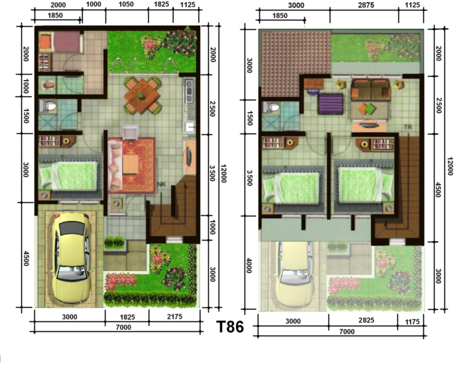 Plan Lantai Rumah 2 Tingkat Design Rumah Terkini