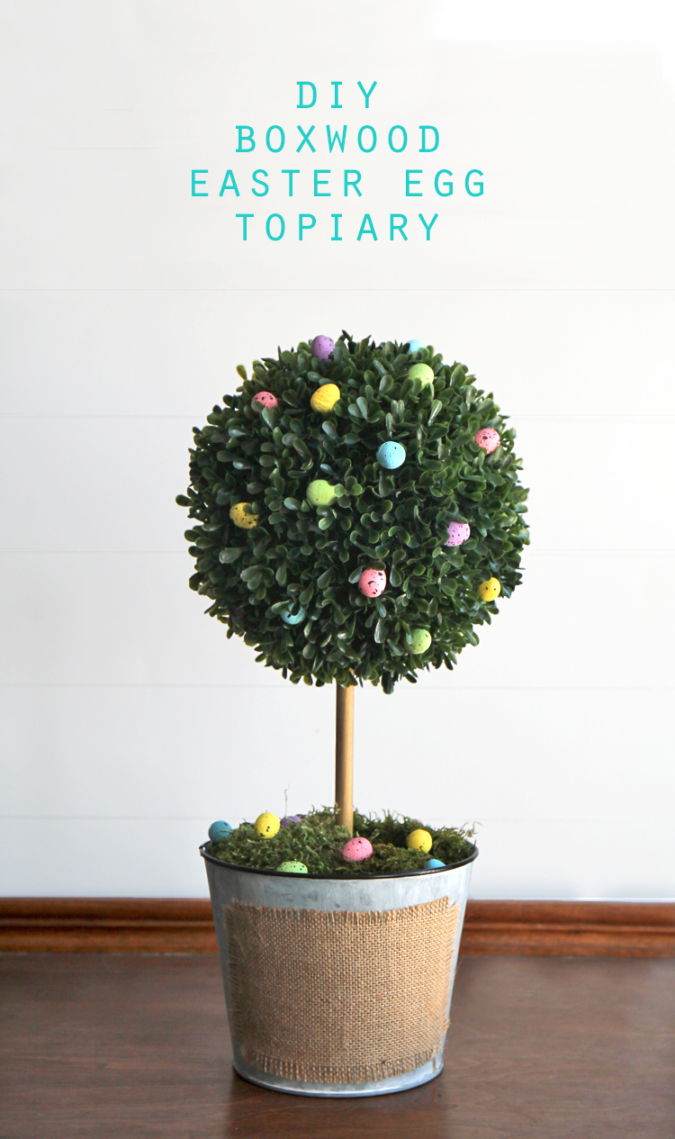 The Craft Patch DIY Boxwood Easter Egg Topiary