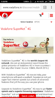 Vodafone4g now in agra offers 22gb for free at 999 rupees