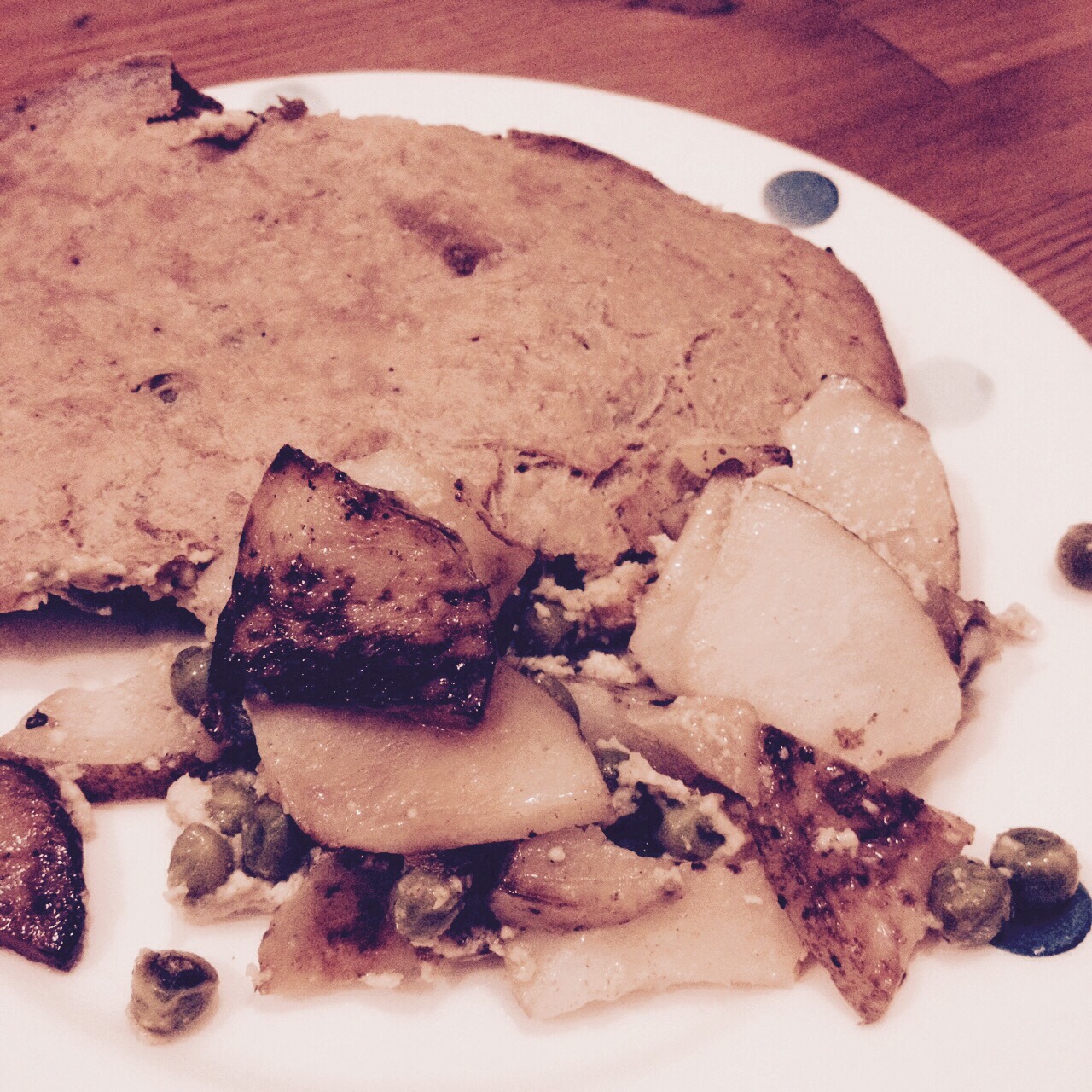 Vegan Potato and Pea Frittata