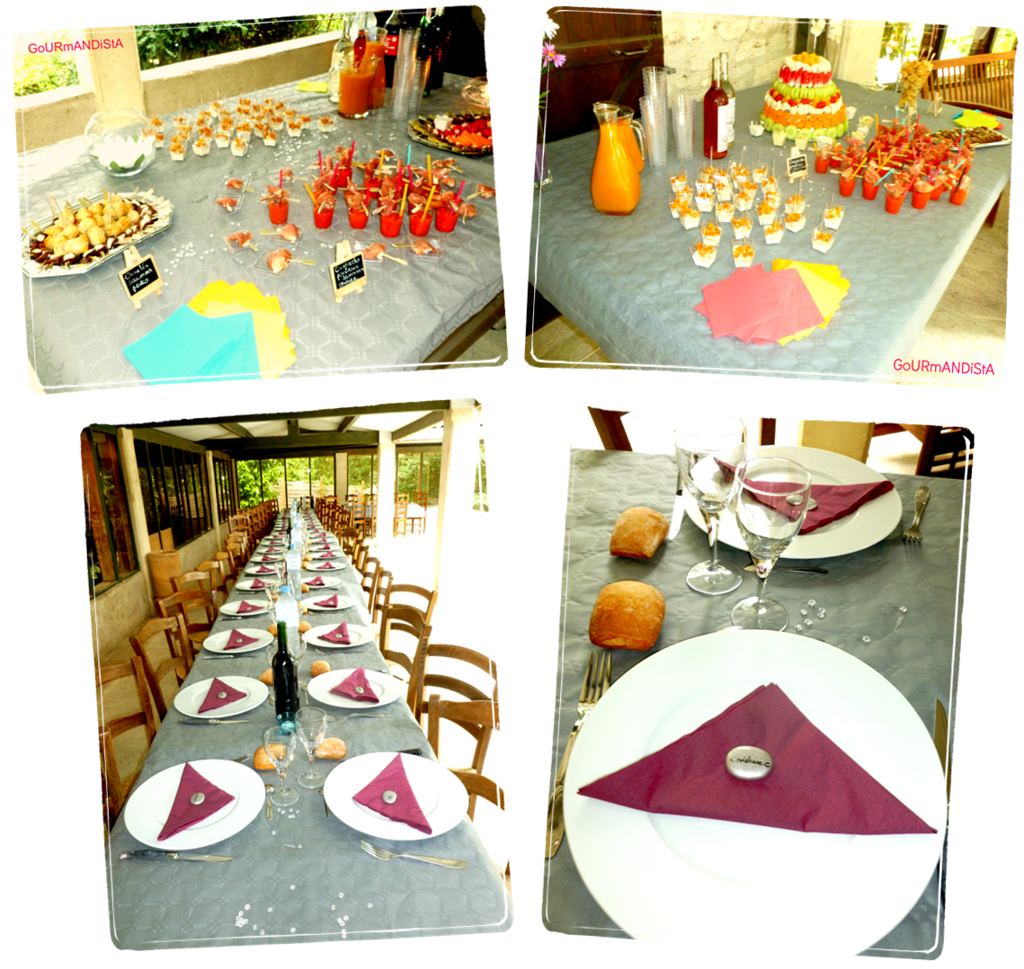 Buffet apéritif et repas d