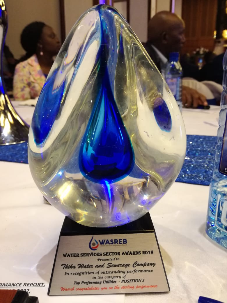 THIWASCO ranked 3rd Best Water Utility in Kenya. Thika Town Today 3T