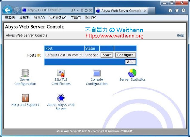 will abyss web server run php