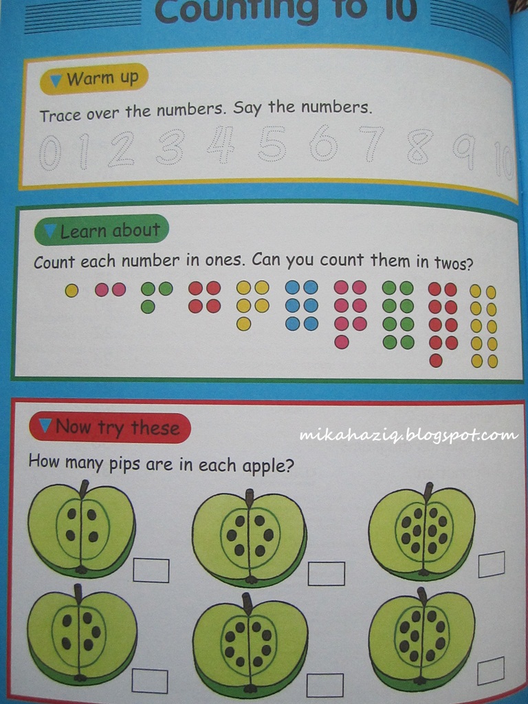 mikahaziq: Activity Book For Preschoolers: At Home With Maths