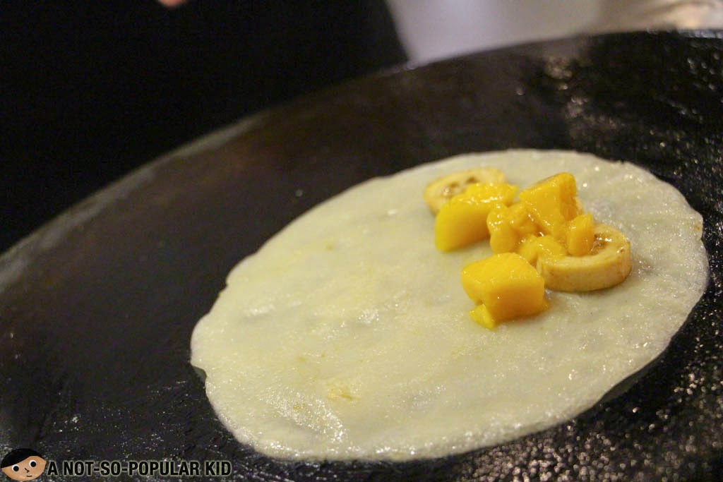 Mango Crepe in the Making - The Buffet 