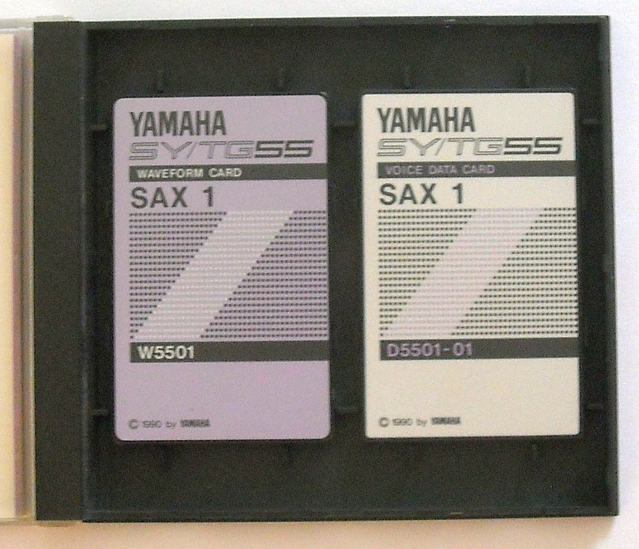 MATRIXSYNTH: Yamaha SY55 TG55 PCM Waveform & Voice Data Card Set