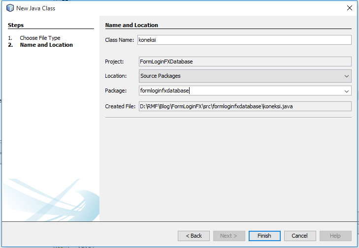 Belajar JavaFX : Tutorial Form Login JavaFX memakai Database