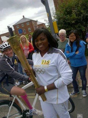 funke akindele olympic torch 2012