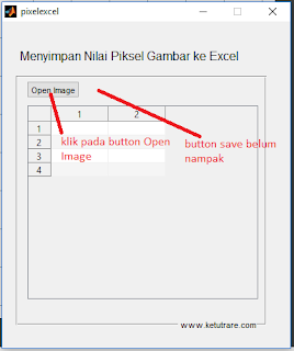 Menyimpan Nilai Piksel Gambar ke File Excel