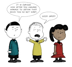 trek char charlie brown cartoon drawing characters things kick lie gang