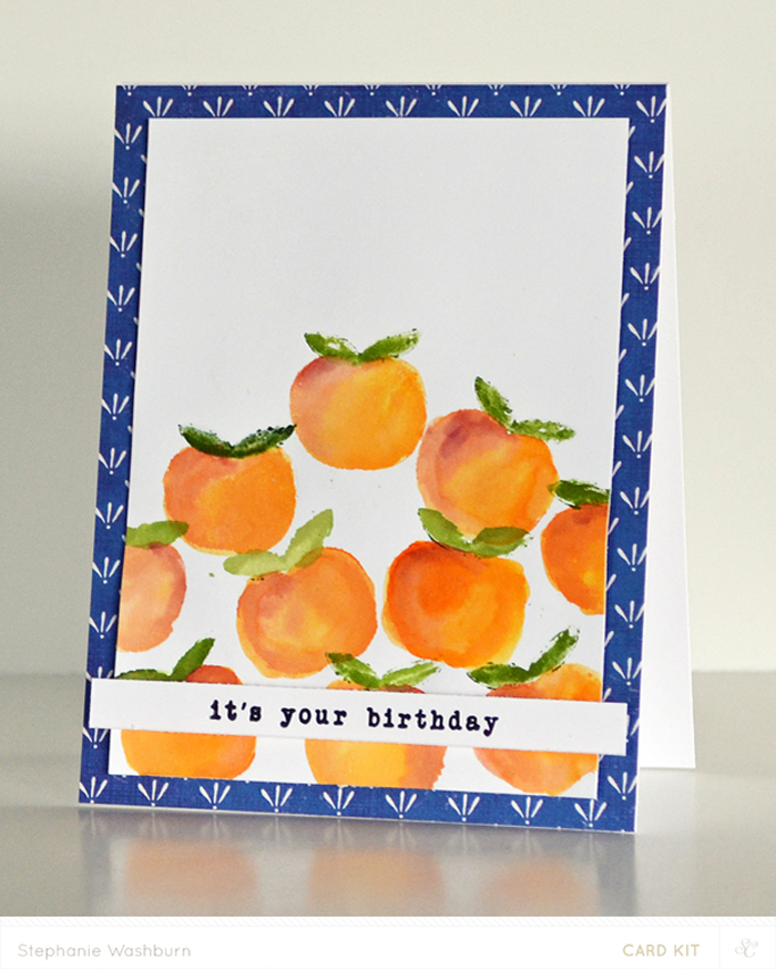 sweetsteph card creations Watercolor Stamping Tutorial