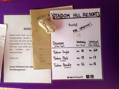 harga bayaran masuk Tadom Hill Resorts