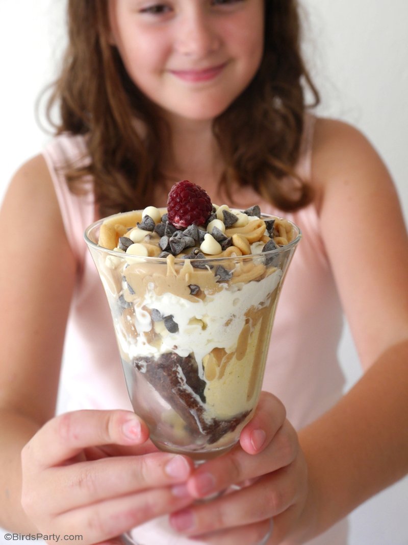 Peanut Butter & Chocolate Brownie Sundaes Party Ideas Party