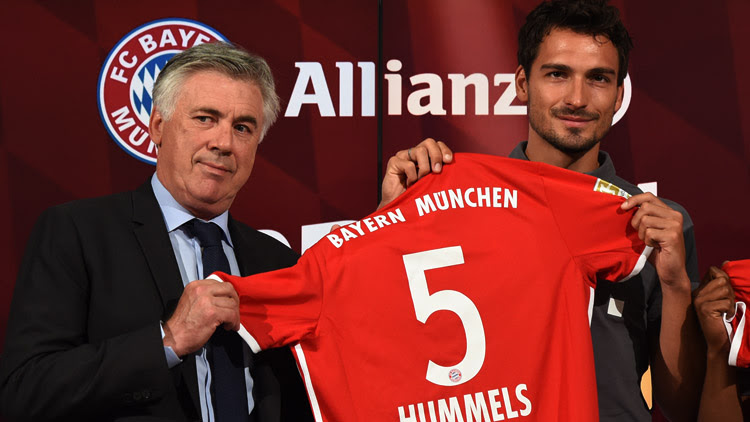 Mats Hummels fichó por el Bayern de Munich de Ancelotti