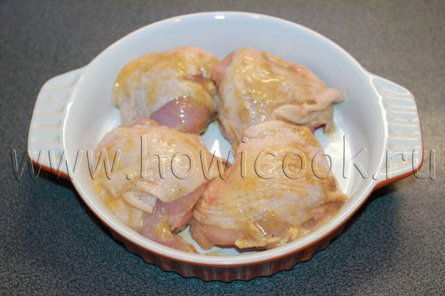рецепт курицы, запеченной в горчице с пошаговыми фото