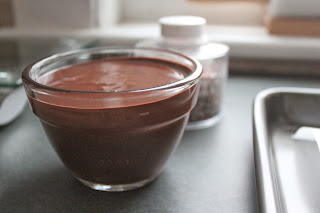 Melted bittersweet chocolate