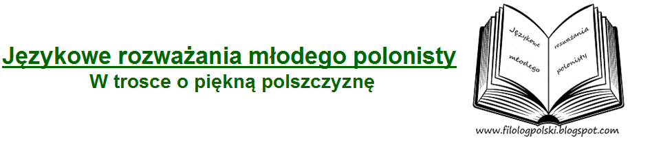 Językowe rozważania młodego polonisty