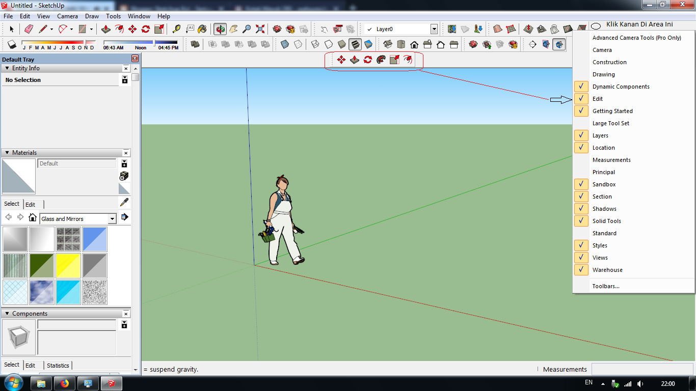 Isi Menu Toolbar Edit Di Sketchup Beserta Fungsinya Sketchup Ku!