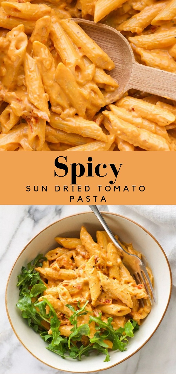 Creamy Spicy Sun Dried Tomato Pasta Creamy Spicy Sun Dried Tomato Pasta
