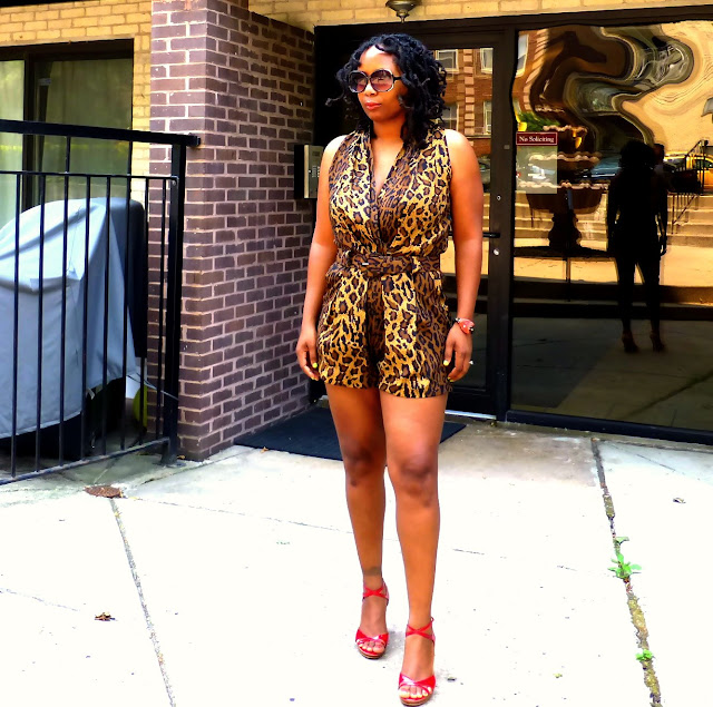 DIY: Leopard print jumpsuit to playsuit | Thriftanista in the City