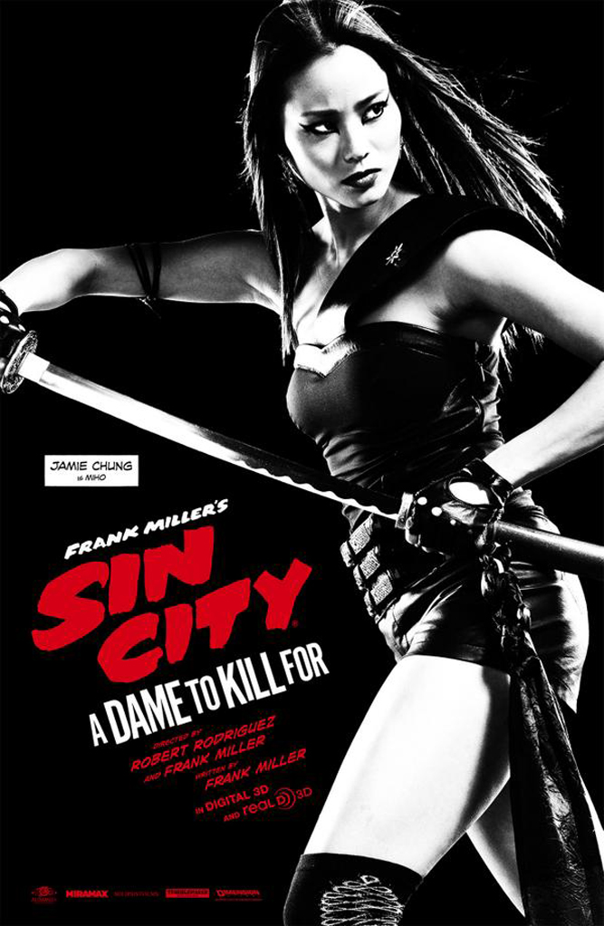 ｃｉａ こちら映画中央情報局です Sin City 2 シン シティ2 ア デイム トゥ キル フォー が ジェイミー チャンの女用心棒ミホのクールで スタイリッシュな殺しのアクションをまとめたビデオ クリップをリリース