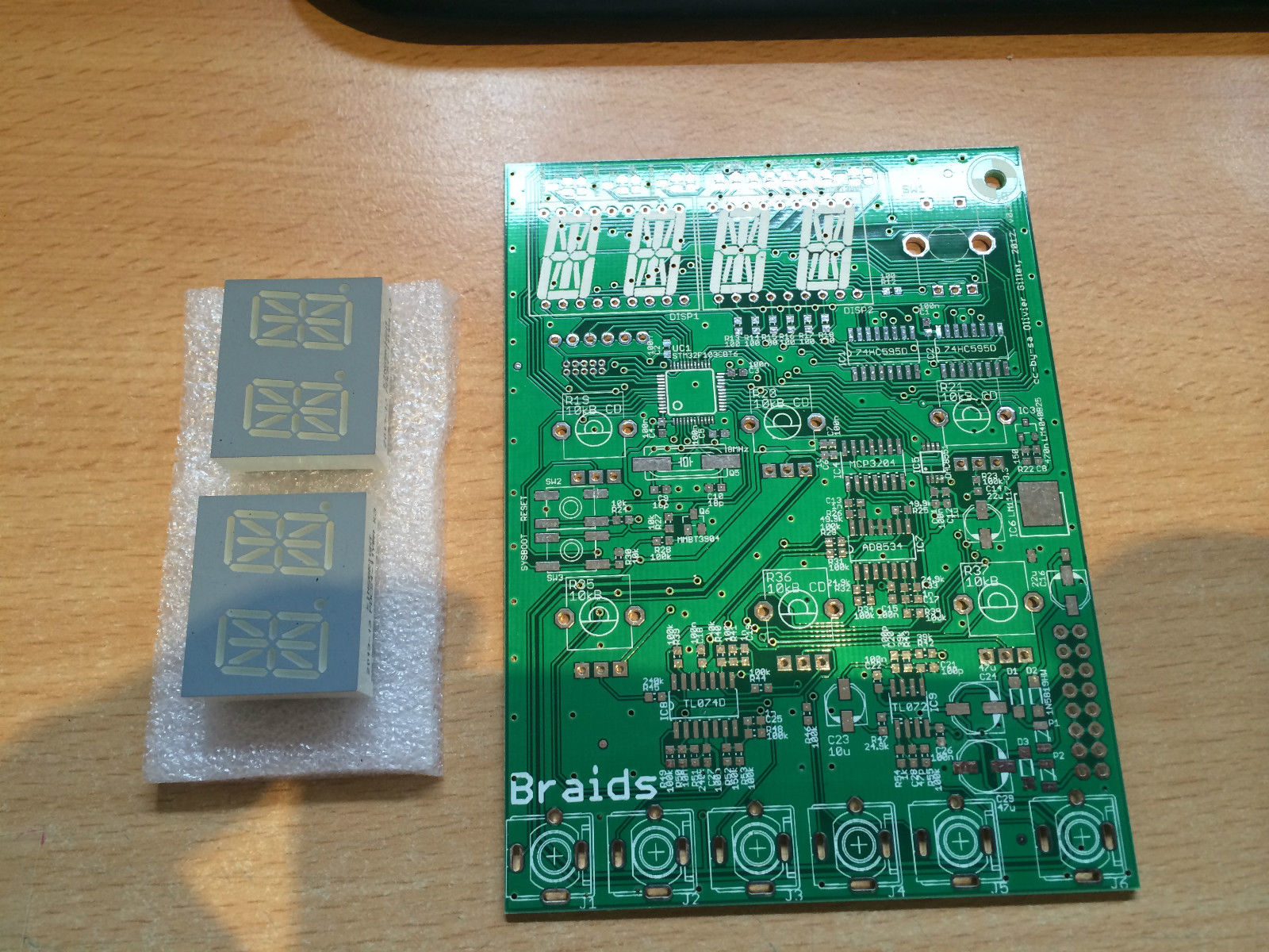 MATRIXSYNTH: Braids sound module (Mutable instr), PCB for DIY