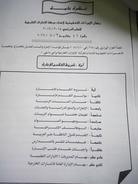شروط التقديم للاعارة 2018-2019