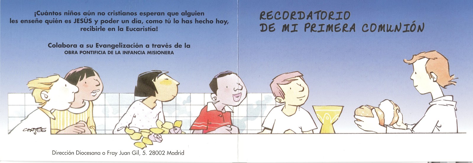 RECORDATORIO DE PRIMERA COMUNIÓN Guadalajara Misionera