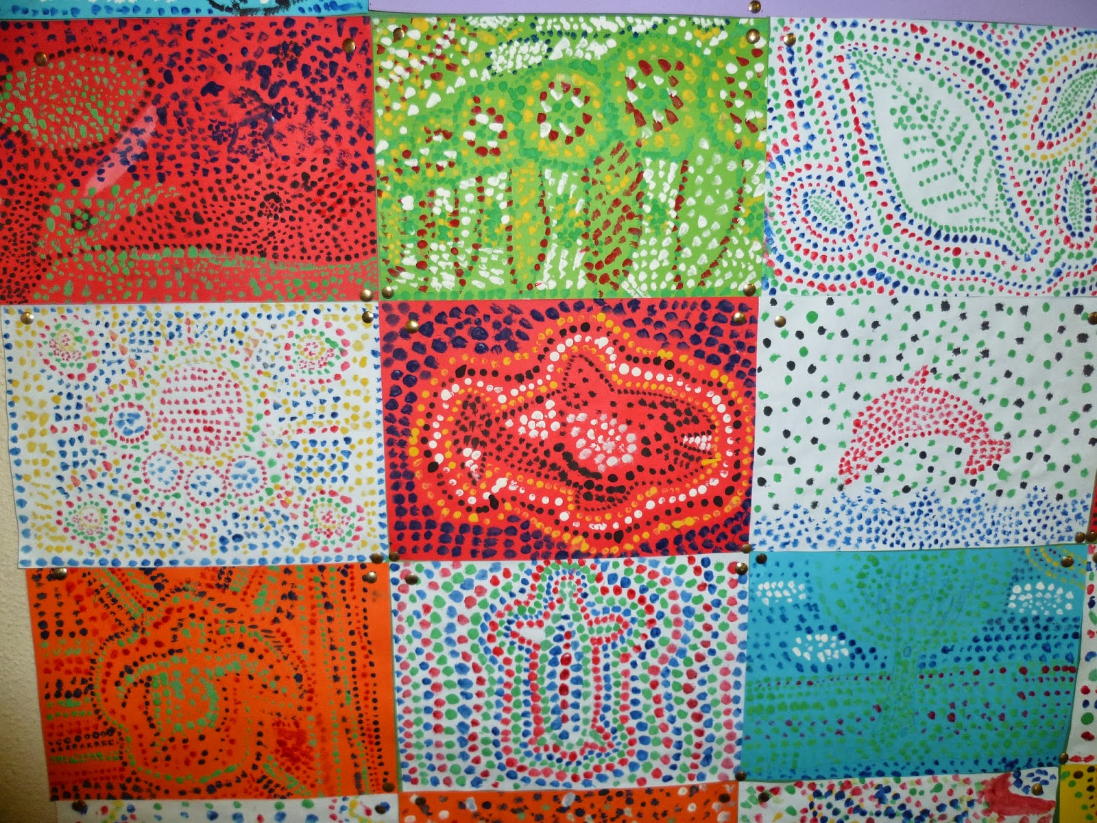 Sixth Class 2013Star Of The Sea Sandymount Aboriginal Pointillism