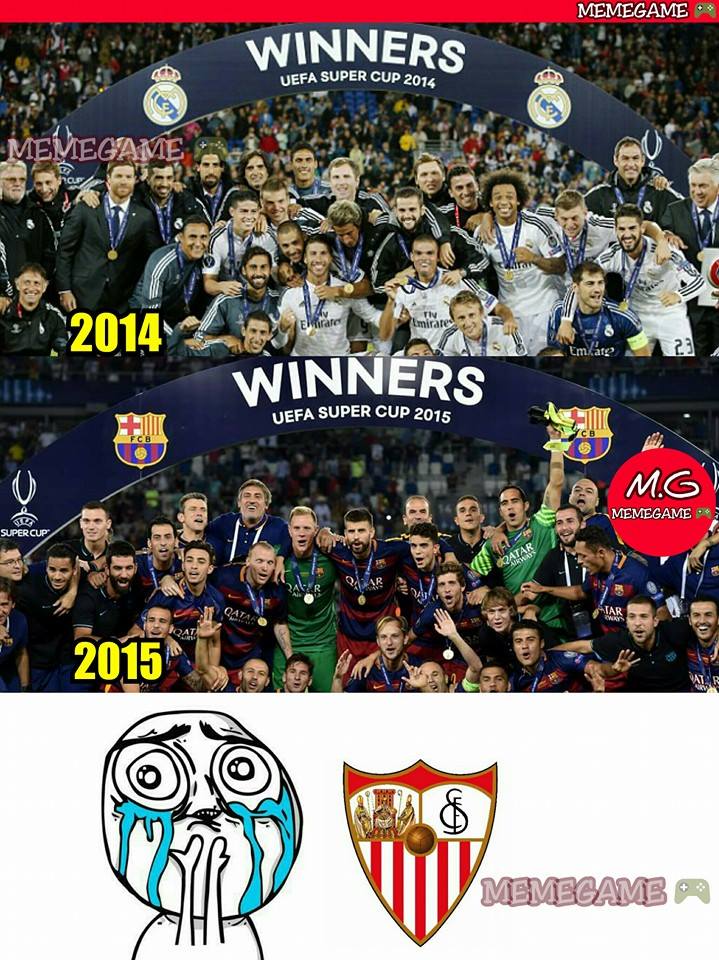 Barça vs Sevilla Los mejores memes del barcelona-sevilla: supercopa 2015