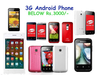 7 Android Phones with 3G Connectivity Below Rs. 3000