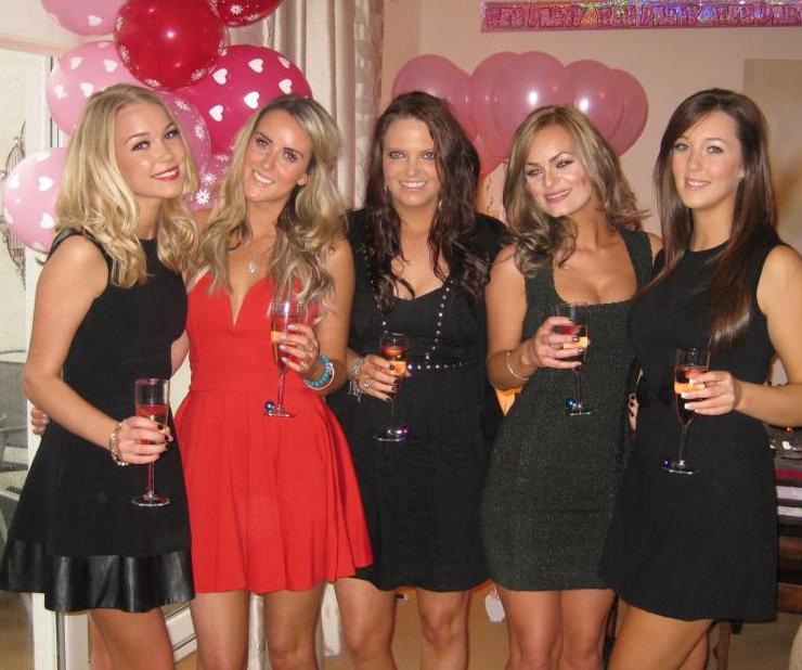 A variety of dresses Hen party black dress