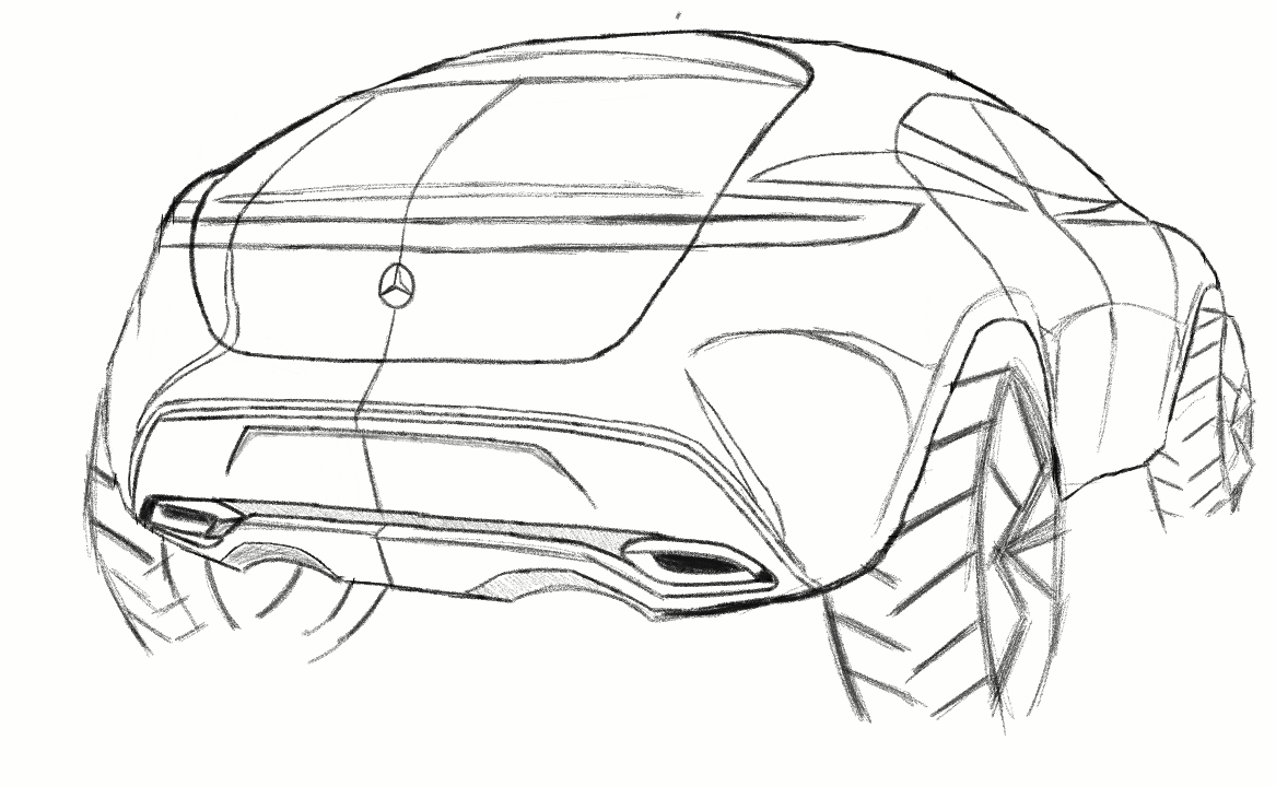 HOW TO DRAW MERCEDES G-CODE SUV