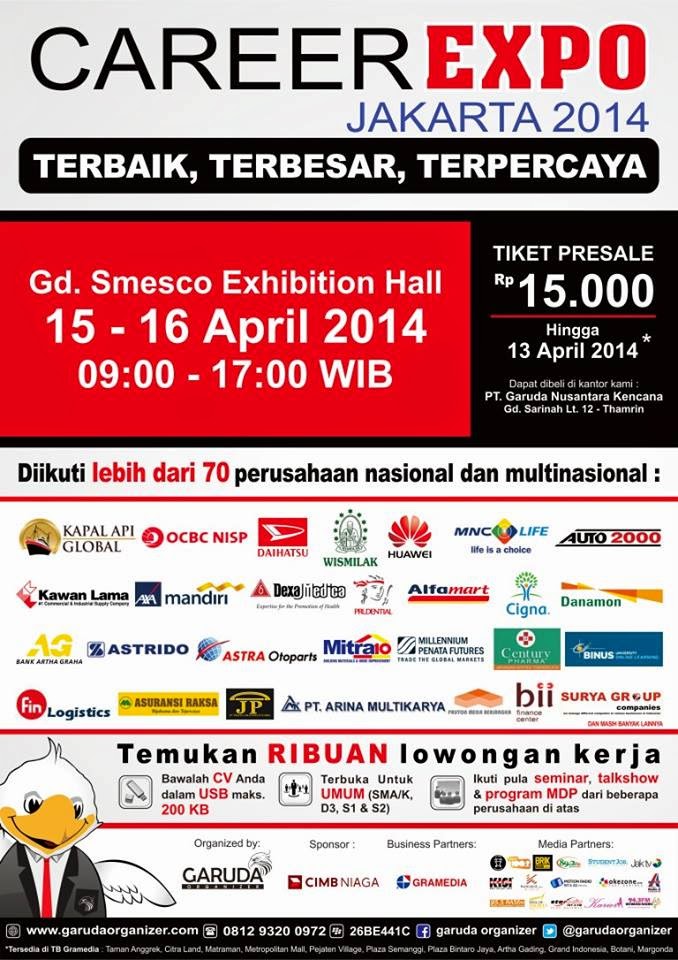 Jadwal Job Fair Mei Juni 2014