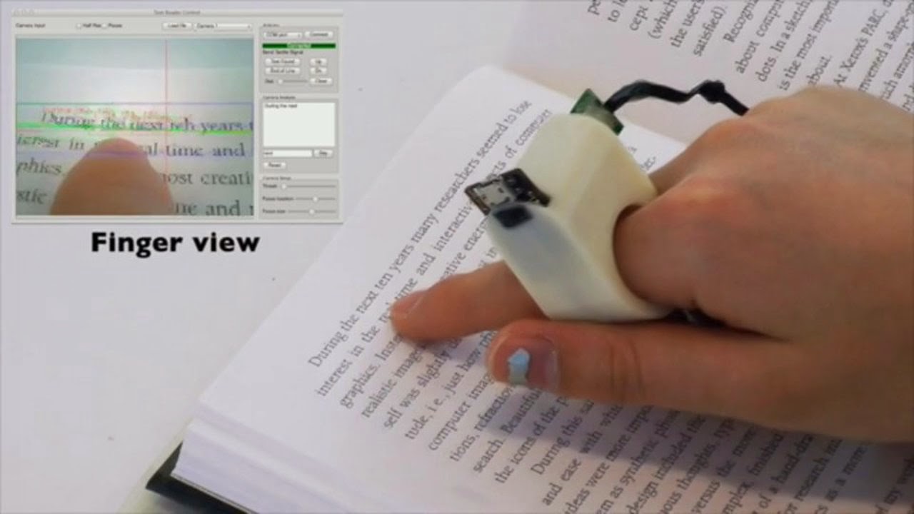 美國開發盲人手指朗讀機 Finger Reader 堪稱盲胞福音