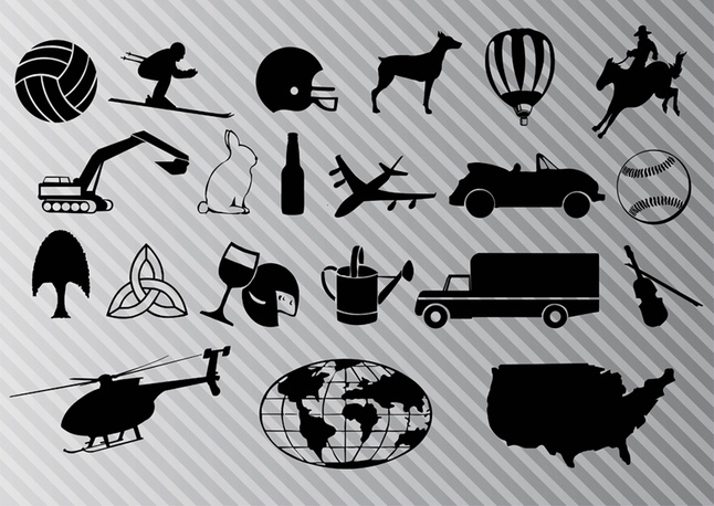 Free Travel Graphic Icon Vector Set