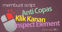 Membuat Script Anti Copas Klik Kanan dan Mencegah Inspect Element