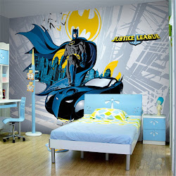 batman wall mural wallmural cartoon bedroom murals