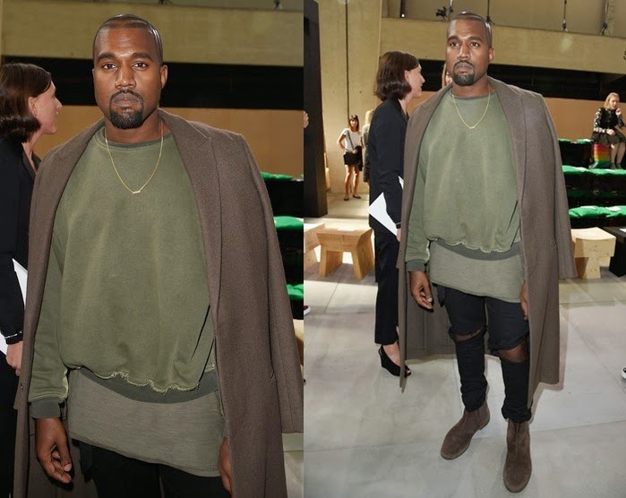 kanye wearing desert boot